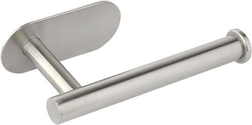 Soporte de papel higiénico, soporte para pañuelos, autoadhesivo, para montaje en pared, para baño, baño, inodoro, caravana, no requiere