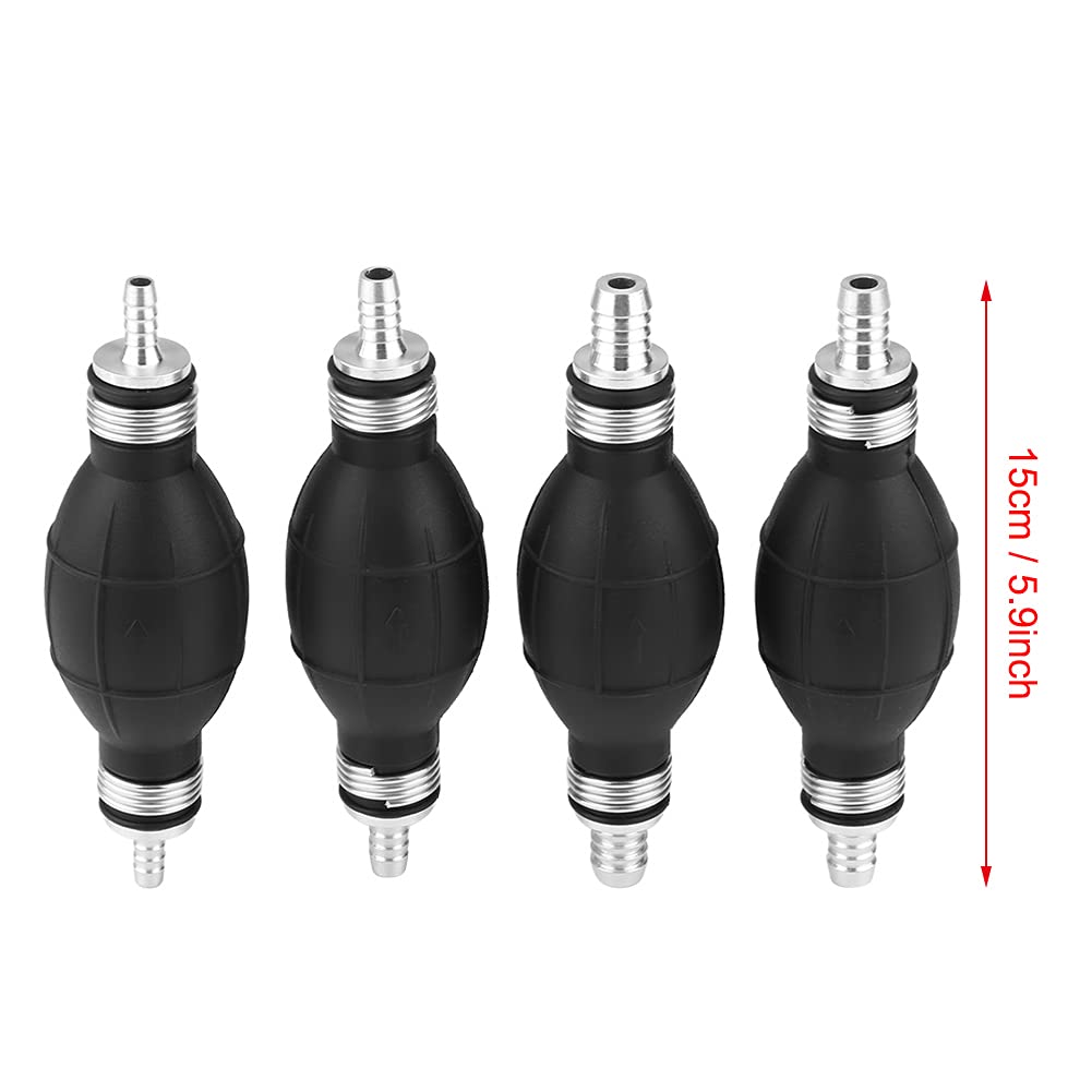 EBTOOLS Pompa Samochodowa Czarna Guma Przenoszenie Paliwa Próżniowa Linia Paliwowa Akcesoria do Ręcznej Pompy Zalewania do łodzi Morskich Diesel(8mm)