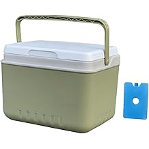 Insulated Ice Cooler, Portable Storage Case Drink Bucket, Versatile Fridge Hard Ice Chest Box for Camping Picnic Beach BBQ Tailgating Fishing