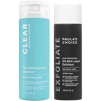 Paula's Choice Cleansing + Clarifying - Clear Facial Cleanser & 2% BHA Peeling - Removes Pore Clogging Impurities & Blackhead