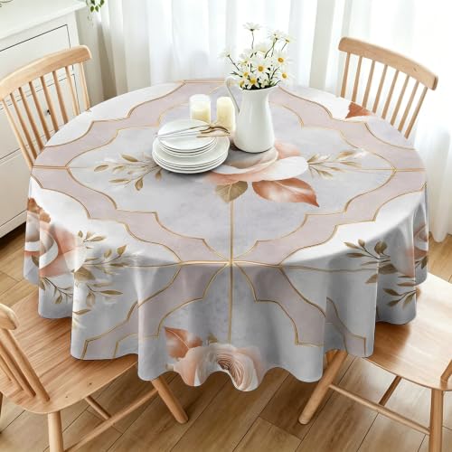 Nappe ronde lavable pour protéger la table des taches