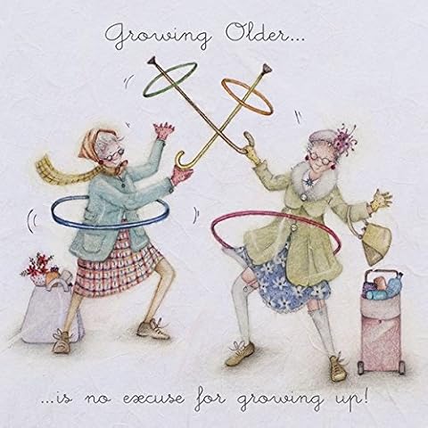 Berni Parker 'Growing Older… …is no Excuse for Growing up!' Blank Greetings Card Cover