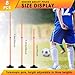 Sonwyoung 8 Pcs Soccer Agility Poles Detachable Sports Training Speed Slalom Poles with Rubber Base Coaching Sticks for Soccer Drills and Training(Orange)