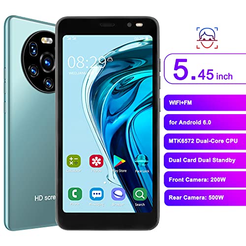 Zyyini 5.45 Inch Smart Phone, Hd Smartphone Unlocked, Mate40 Pro Cell Phone, Full Screen Phone, Dual Card Dual Standby, Face Recognition, Dual Core Cpu, For Android 6.0 #TOP4