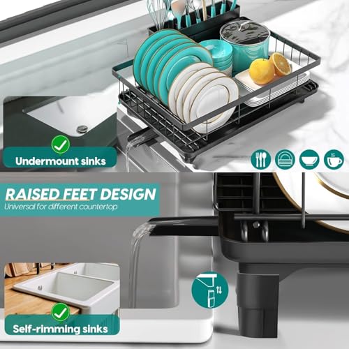 Merrybox DD42-01 Dish Drying Rack Space-Saving Dish Racks thumb #1