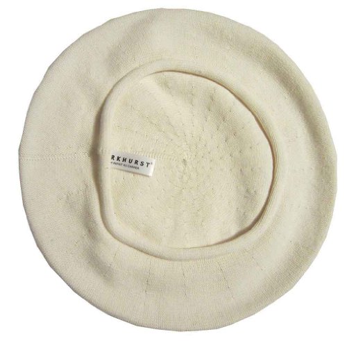 Parkhurst Of Canada 10-1/2 Inch Cotton Knit Beret Natural #TOP13