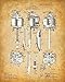 Original Tattoo Machine Patent Prints - Set of Four Photos (8x10) Unframed - Makes a Great Tattoo Artist Gift - Tattoo Shop Decor and Gift Under $20 for Tattoo Artists and Ink Fans