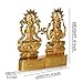 Hashcart Lakshmi Ganesha Statue - Laxmi Ganesh Idol Murti [4 inch, Small] - Mandir Home, Diwali Gift