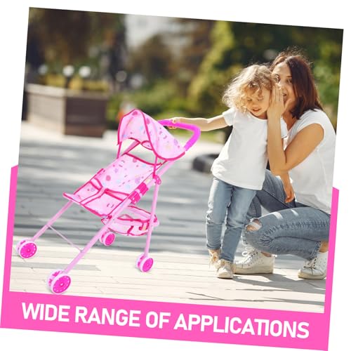 FUNNETOYU Puppenwagen mit Großem Korb Leichter Puppenbuggy für Kleinkinder Fördert Rollenspiel und Kreativität Kindgerechtes Design Geeignet für Mädchen und Jungen Ab Jahren – Bild 4