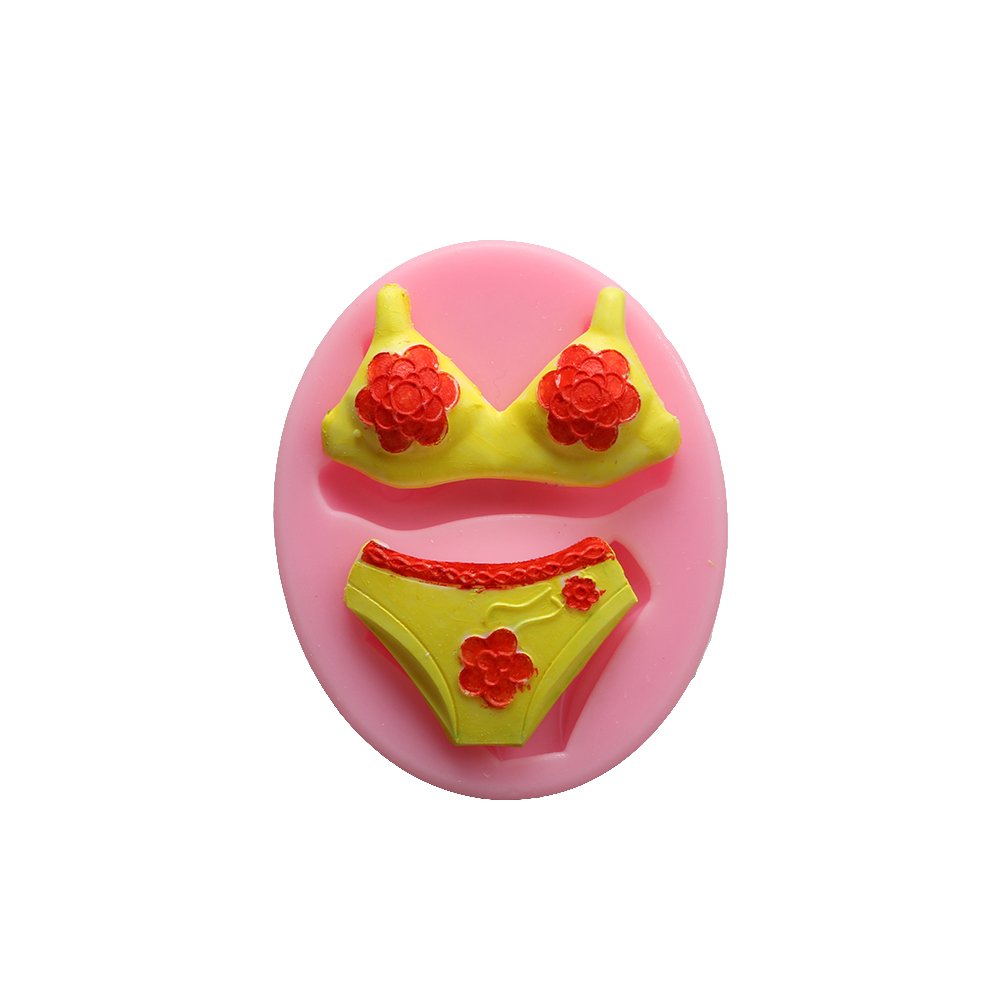 Pinkie TM le Bikini en forme Fondant Moule à Cake en Silicone Chocolat Argile Résine Moule à décoration de gâteaux outils