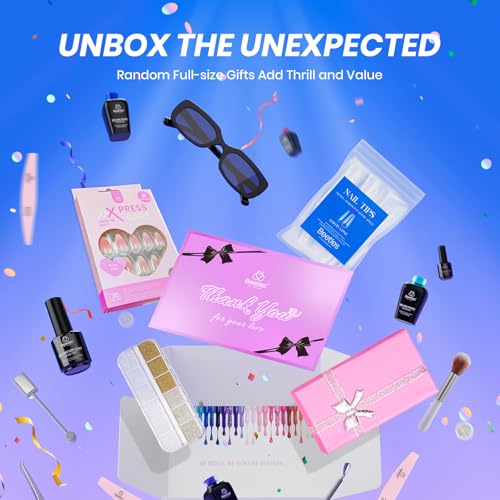 Image of Beetles Jelly Gel Nail Polish Set, Gift Box Nude Sands Collection 75 PCS | Jelly Nail Polish Kit Nude Pink Milky White Glitter Silver Cat Eye Base Glossy Matte Top Coat Gift for Women