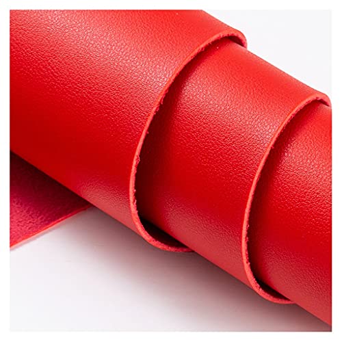 Similicuir au mètre rouge 138 cm pour rénovation de canapé et sellerie auto