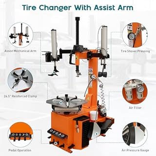 Albott 2.0 HP Tire Changer Machine, Wheel Changer and Balancer Combo for Rims Tire Repair Equipment, 110V Motor, Home Garage & Auto Shop Mounting Tool