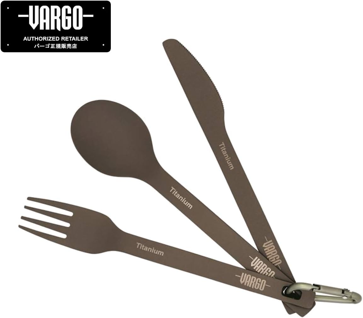 バーゴ チタニウムクッカー、カトラリー、アルコールストーブ Vargo Titanium Series | UTILITY Outdoor  Select Shop vargo(バーゴ)【正規輸入店】チタニウム カトラリーセット T-216 シルバー 152mm