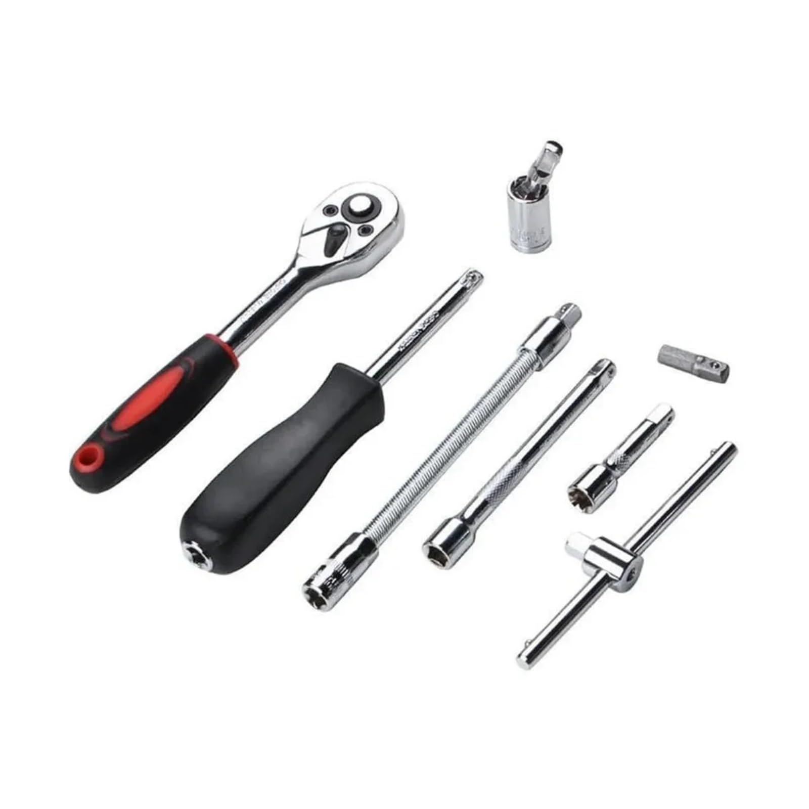 Coffret d'outils de mécanicien Jeu Clés À Cliquet À Douille 1/4 Pouces 46 Pièces Avec Mallette Rangement Comprend Un Jeu Douilles Métriques Et Une Barre D'extension La Réparation Automobile