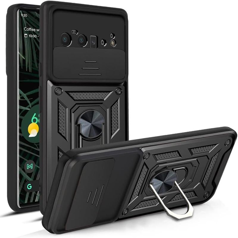 MoreFit Case for Google Pixel 6 Pro, Sliding Shutte Camera Bumper Defender Hybrid Polycarbonate Ring Case Back Cover for Google Pixel 6 Pro - Black (B0DDCMKJ2B) Amazon Price History, Amazon Price Tracker