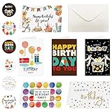 Material de alta calidad: cada tarjeta está impresa en un cartón blanco de alta calidad de 250 g/m², y está cubierta con membrana mate para que sea más elegante, hermosa, duradera y lo suficientemente fluida para escribir.