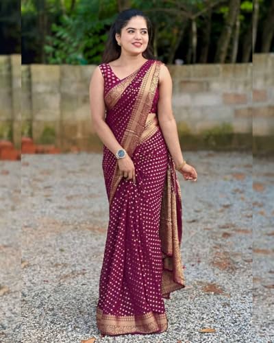 Image of Avantika Fashion Women's Kanjivaram Soft Silk Banarasi Sarees With Blouse Piece For Women