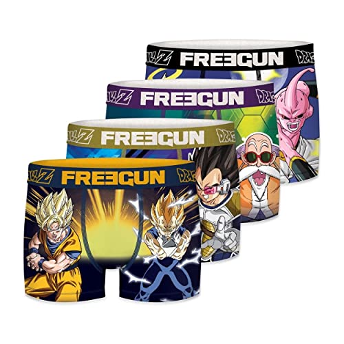 FREEGUN Calzoncillos Hombre Boxer DRAGON BALL Z, Ropa Interior Hombre Goku, Vegeta, Original y...