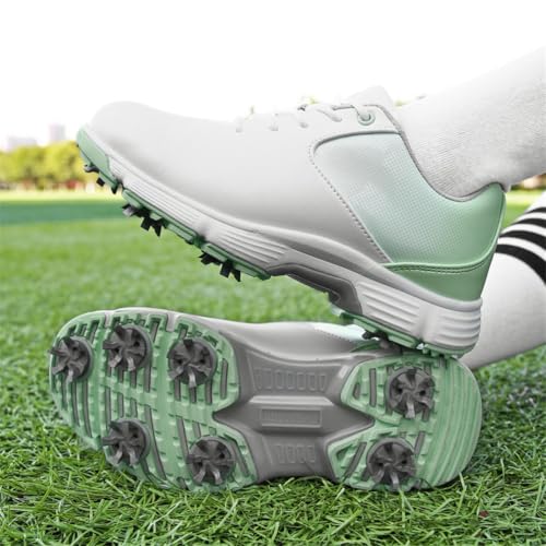 Zapatillas de golf para mujer con tacos cómodas e impermeables 6