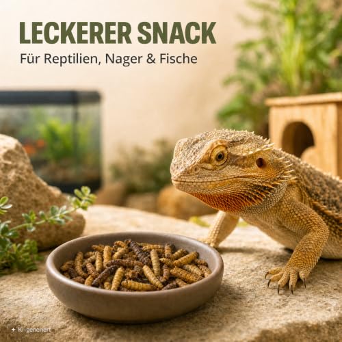 EWL Soldatenfliegenlarven getrocknet 1,2kg (7,8L) | Vogelfutter Fischfutter