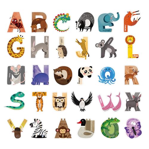 30 Magnetbuchstaben Große Größe Buchstaben Magnete Kinder - [A-Z & Deutschen Umlaute] mit Metallbox Magnete Kinder für Magnettafel Kühlschrank Klassenzimmer - Kühlschrankmagnete für Vorschulkinder