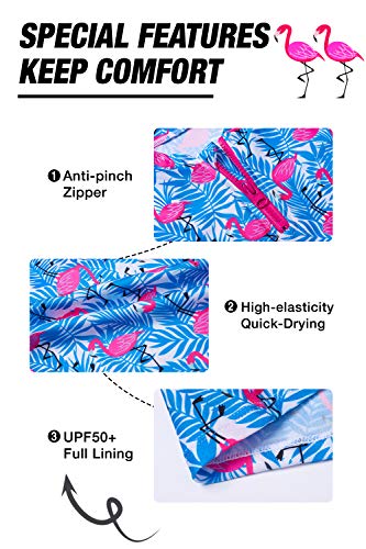 IKALI Meisjes Tweedelige Bikini Set, Flamingo Ruche Badpak, Peuter Zomer Strand Sport Badmode - Image 7