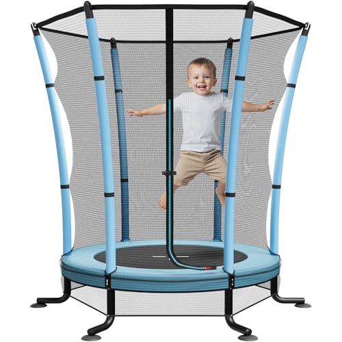 JUMMICO Trampolino Elastico per Bambini Interno con Rete di...