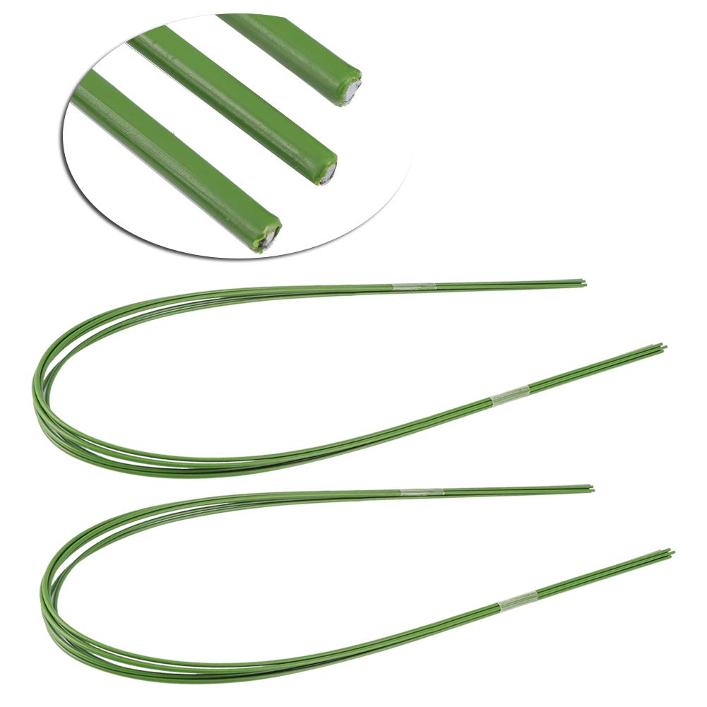 Jenngaoo 12Pcs Cerchio a Tunnel per Serra da Giardino, 120x3.2mm Serra Flessibile Case Supporto per Piante da Fiore Telaio con Rivestimento in plastica Filo di Ferro per Tessuto da Giardino