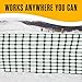 Houseables Fencing, Temporary Fence, Snow Fence, 4x100' Feet, 10.55 lb/roll, Green Plastic Fencing, Deer Netting, Plastic Mesh Roll, Safety Netting, Construction, Yard, Garden, Chicken, Dogs, Backyard