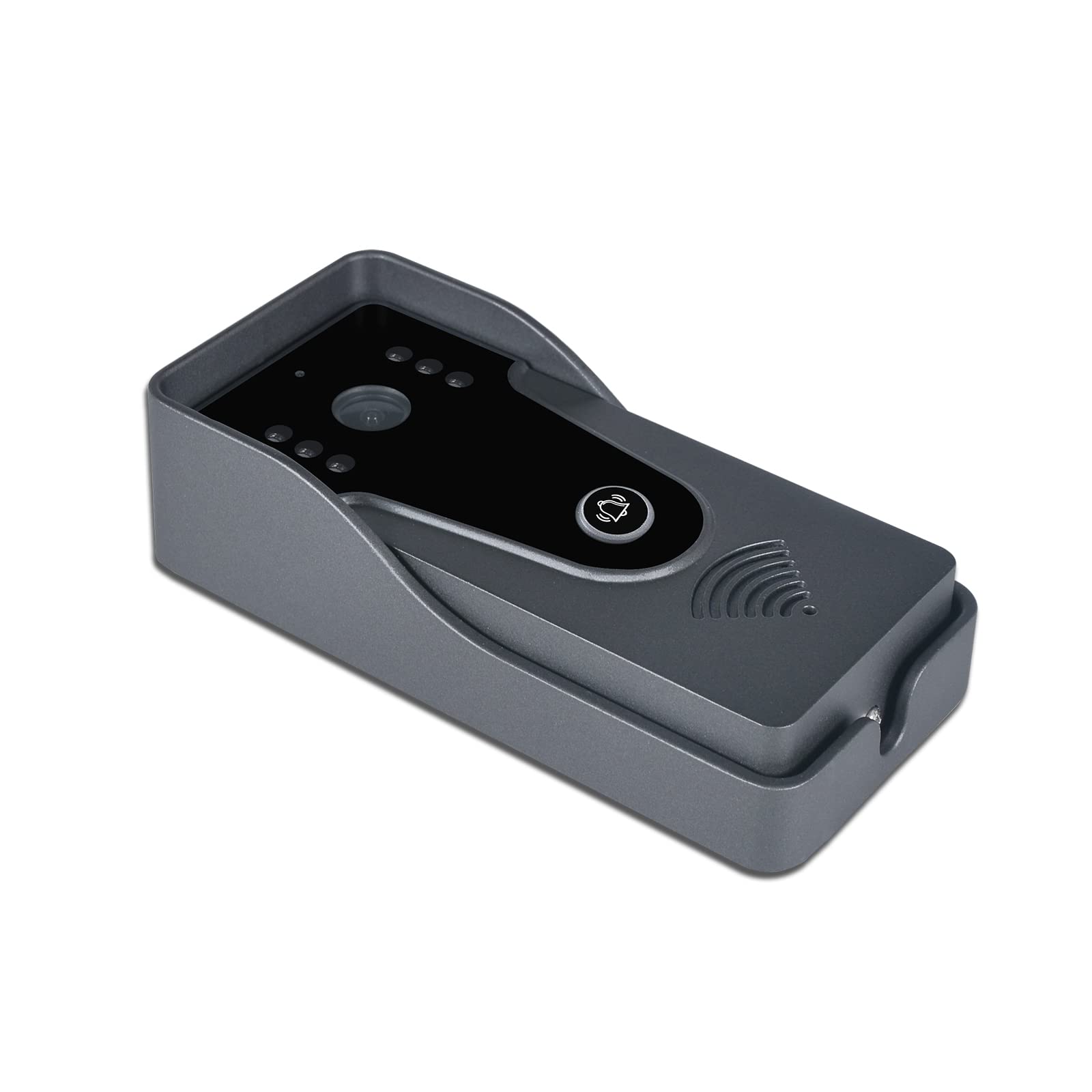 Sistema de intercomunicador de timbre de video IP inalámbrico, monitor WiFi de 7 pulgadas con cámara de puerta HD de metal (alimentación con cable), videoportero con grabación de tarjeta de 32G,