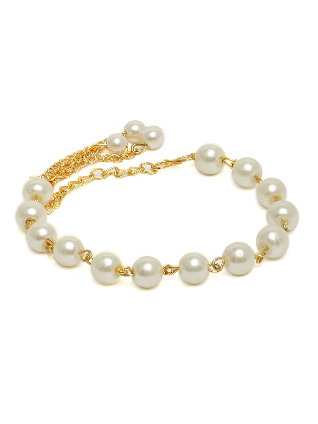 See full amazon price history chart for ZAVERI PEARLS Gold Tone Contemporary Pearls Bracelet For Women-ZPFK10316 ZAVERI PEARLS Gold Tone Contemporary Pearls Bracelet For Women-ZPFK10316 (B093YV8SPK) Amazon Price History, Amazon Price Tracker