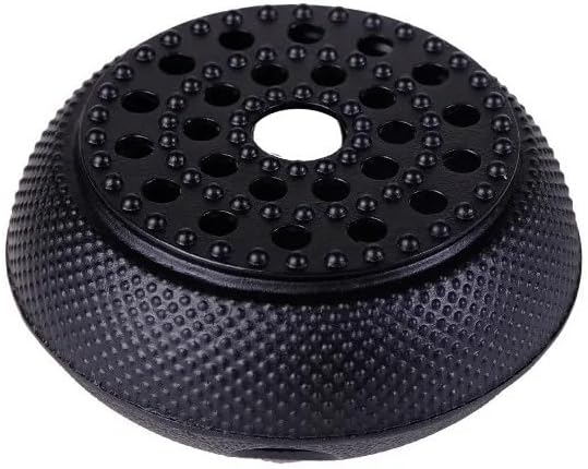 Black Cast Iron Teapot Warmer Candle Stand Holder Stove Heater Tea Pot Holder for Heating Tea, Coffee and Milk