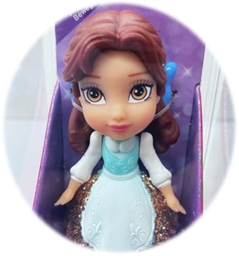 Amarina Packed In Clear Box For Gift Disney Princess Mini Poseable 3.5 Inches Doll Choose From All 11 Style Princess Characters (Belle Blue) #TOP7