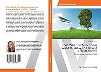Csr: What Do Millennials Want to Know and How It Affects Them? 3639643747 Book Cover