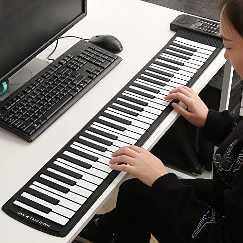 Sharainn Piano Portable de 61 Touches,Clavier de Piano 61 Touches,Piano Roll Up Pliable,Clavier de Piano 128 Sons (C3… - Les Beatles, Paul McCartney, John Lennon, RIngo Starr, George Harrison Sharainn Piano Portable de 61 Touches,Clavier de Piano 61 Touches,Piano Roll Up Pliable,Clavier de Piano 128 Sons (C3… – Image 3