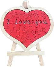 Valentine's Day Decorations Wooden Tabletop Centerpiece Signs, Heart Love Sign, for Home, Restaurant Romantic Atmosphere Decor
