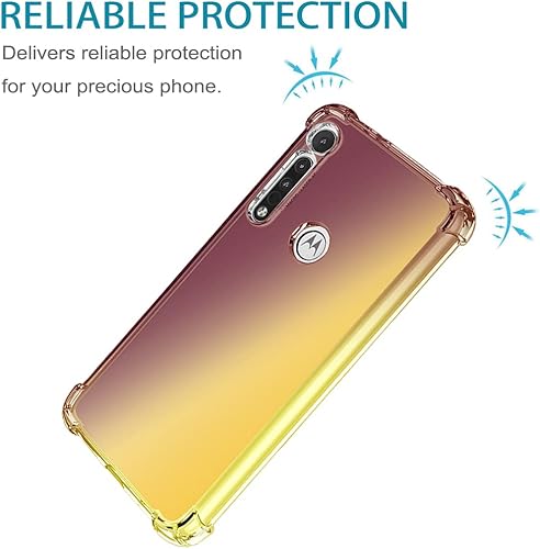 Miniatura 2 de Funda para Moto G8 Plus, Motorola G8 Plus XT2019, bonita funda transparente degradada, delgada, a prueba de golpes, suave, flexible, TPU para