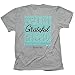 Thankful Grateful Blessed (Cherished Girl), Tee, XL, Grey