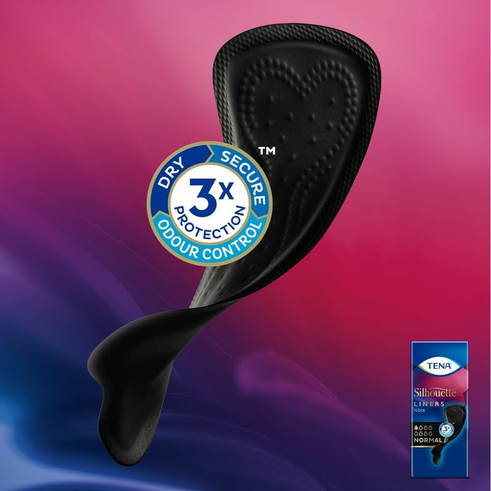 Tena Silhouette Proteggi-Slip Normal Nero - 10 confezioni da 26 protezioni