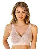 Weicher bügelloser BH Rosme Lingerie Ungepolsterter BH ohne Bügel mit Gepolsterten Trägern für Damen, Kollektion Powerlace, Größe 95H