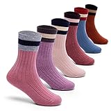 Moon Tree Boys Wool Socks Kids Winter Warm Socks Thermal Crew Socks for Boys 6 Pack