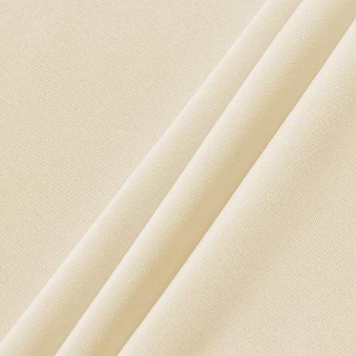 Sancua Round Tablecloth - 60 Inch - Water Resistant Spill Proof Washable Polyester Table Cloth Decorative Fabric Table Cover For Dining Table, Buffet Parties And Camping, Beige #TOP4