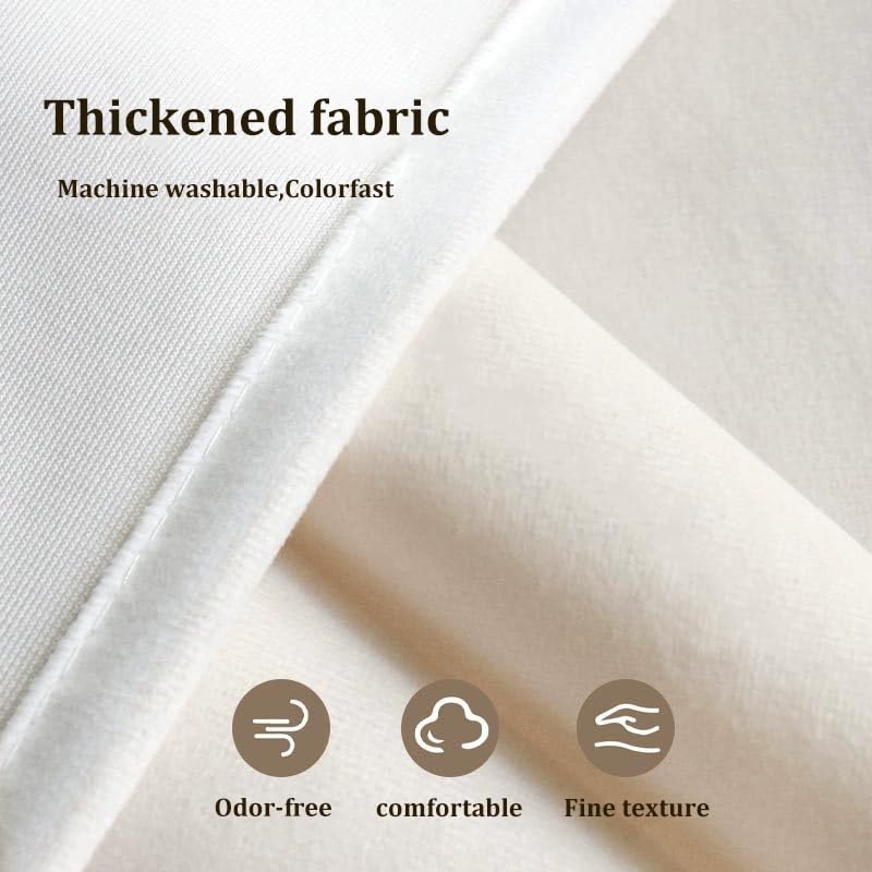 Rideau de placard coulissant beige W180xH150cm sans perçage