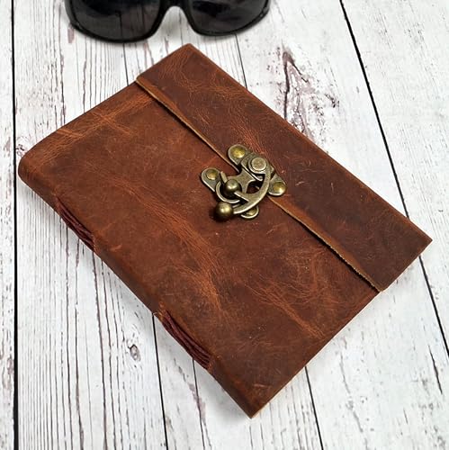 Journal en cuir fait main Purpledip papier premium souvenir élégant