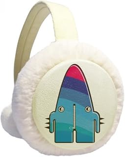 Protetor de ouvido de lã para ambientes externos com monstro azul do universo e alienígena