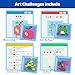 STEM Toys Pixel Art Kit for Kids - Arts and Crafts for Boys & Girls - Educational Science Kits & STEM Activities for Kids Ages 5-8-12 Gifts for 5, 6, 7, 8, 9, 10 Year Old - Brain Teasers Toy (Medium)