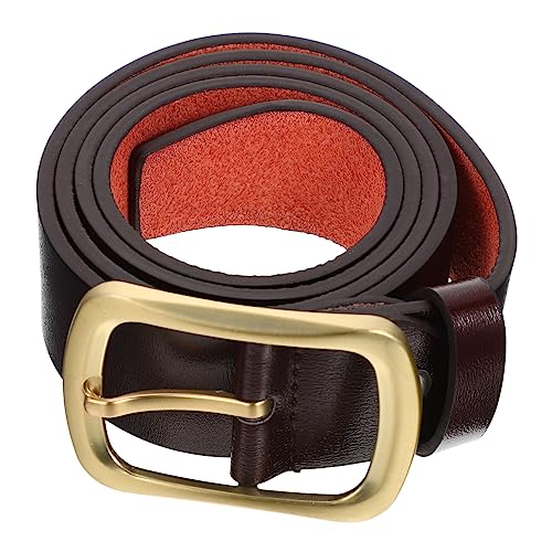 BESPORTBLE 1piece Men's Jeans Belt Casual Dress Belt for Business Daily Wear Style Buckle for Outfits