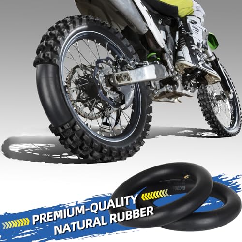 Image of GICOOL 3.00 /3.50-12 inch (80 /100-12) Dirt Bike Replacement Inner Tubes, 2 Pack with TR4 Valve Stem, Fits for Honda CRF50 /70, Yamaha TTR 90 /100, Suzuki DRZ110, Kawasaki KX65 /110