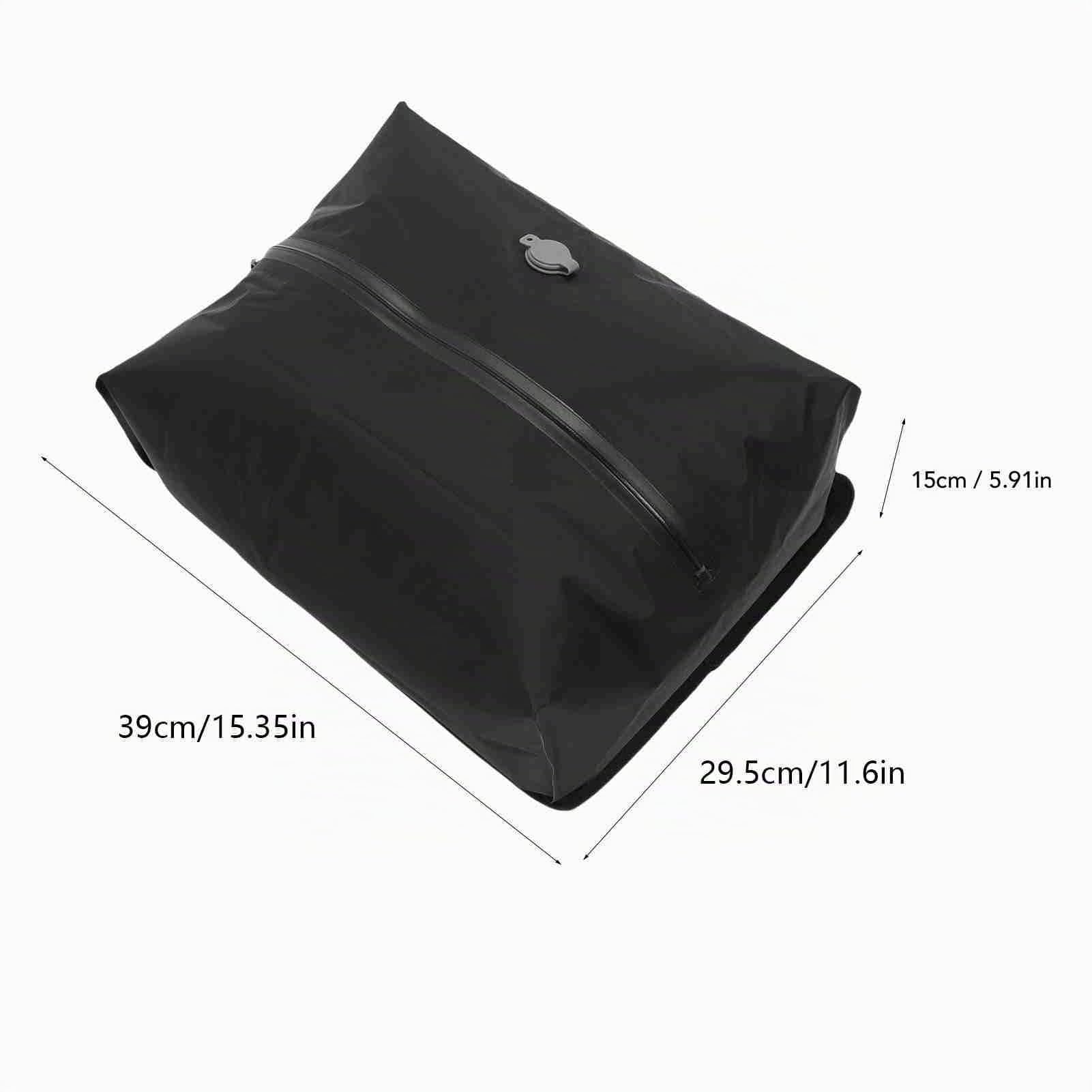 VBESTLIFE Bolsa de Vacío 16L para Viajar, Bolsa de Compresión Reutilizable de TPU 70D con Diseño Impermeable, Espacio de Ahorro para la Maleta, Mochila y Continuar (BLACK)